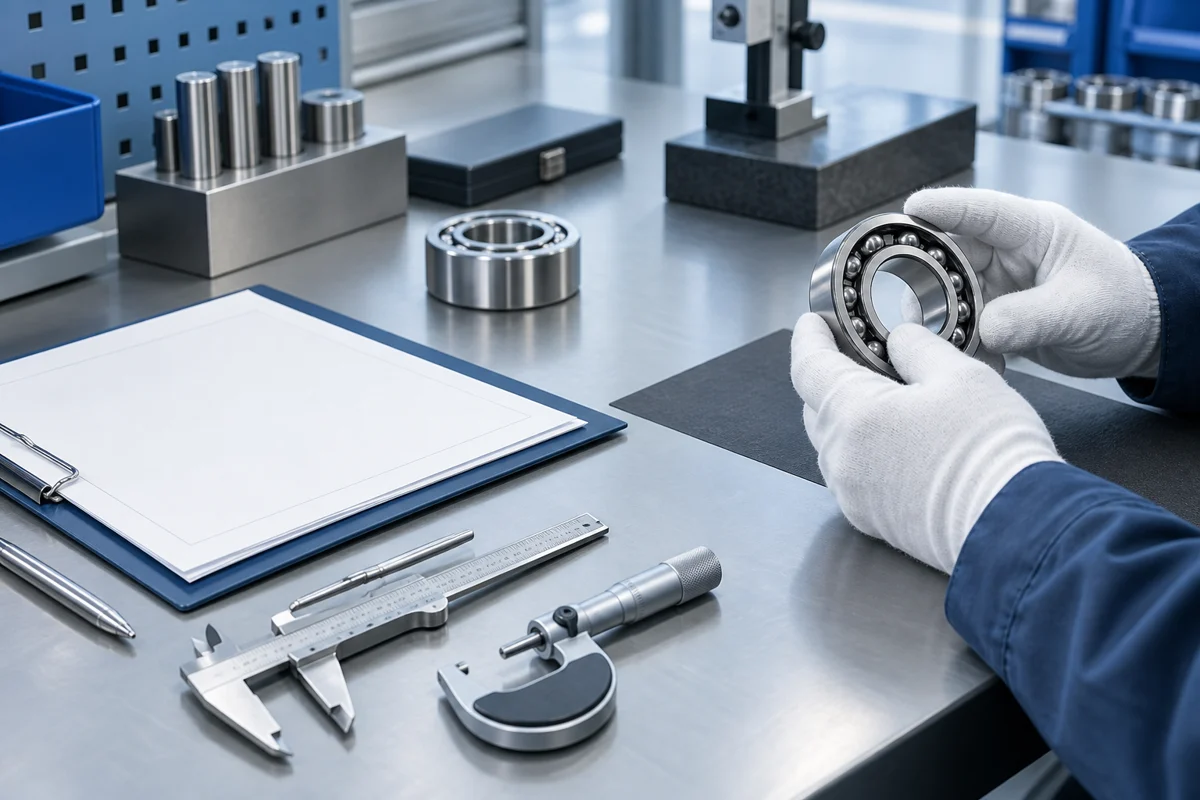 Exclusive technical documentation and component inspection workbench photograph