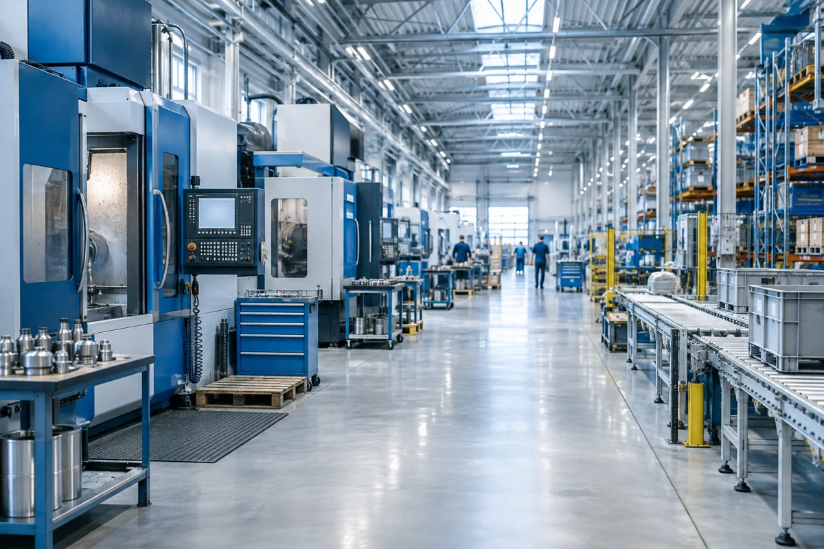 Exclusive industrial production and logistics facility photograph